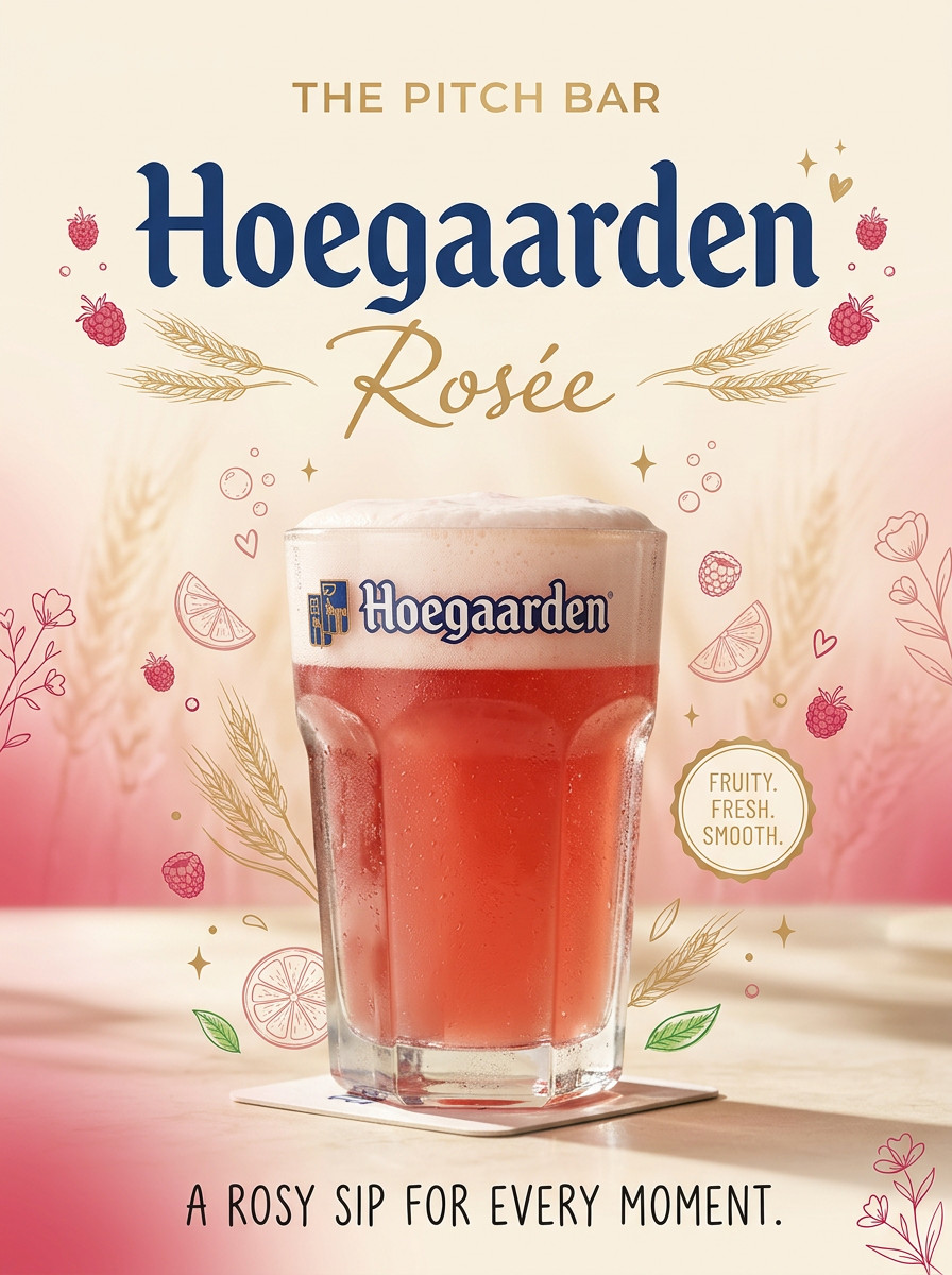Hoegaarden drink v The Pitch Praha