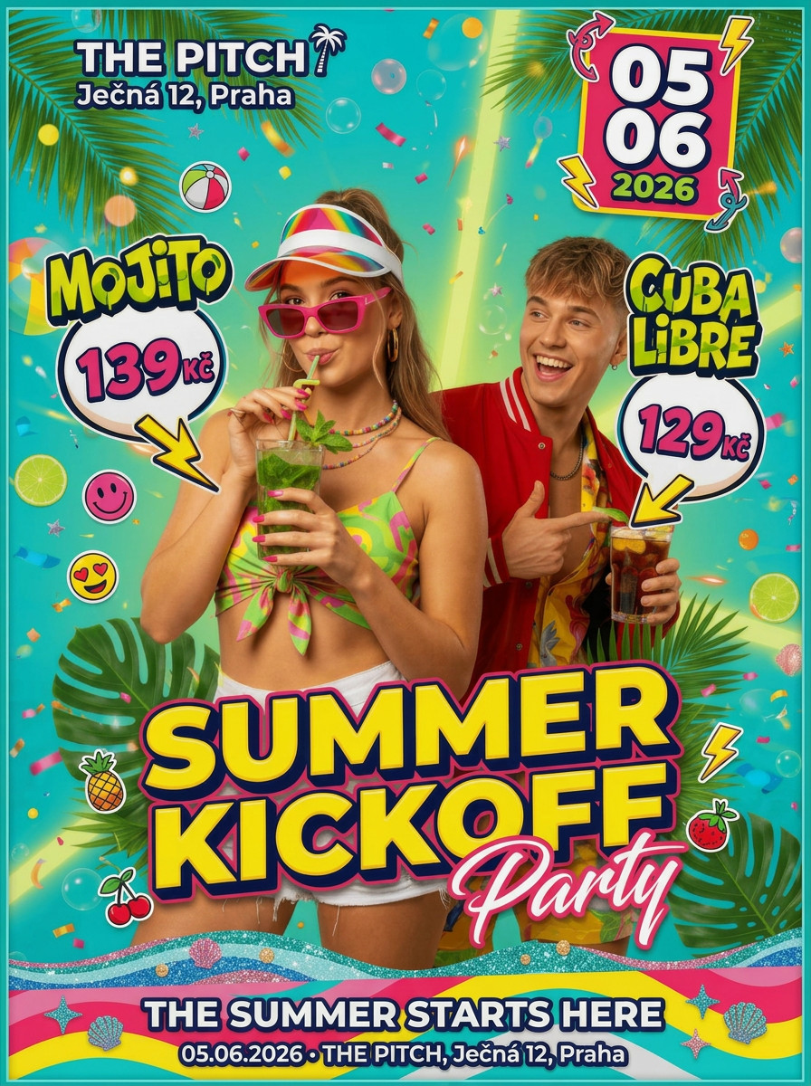 SUMMER KICKOFF PARTY v The Pitch Praha