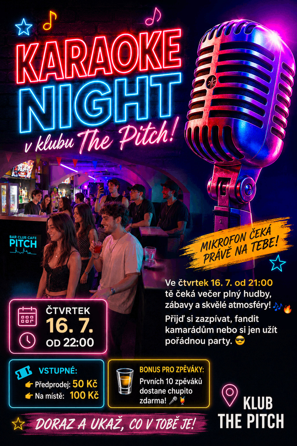 Klubové Karaoke v The Pitch Praha
