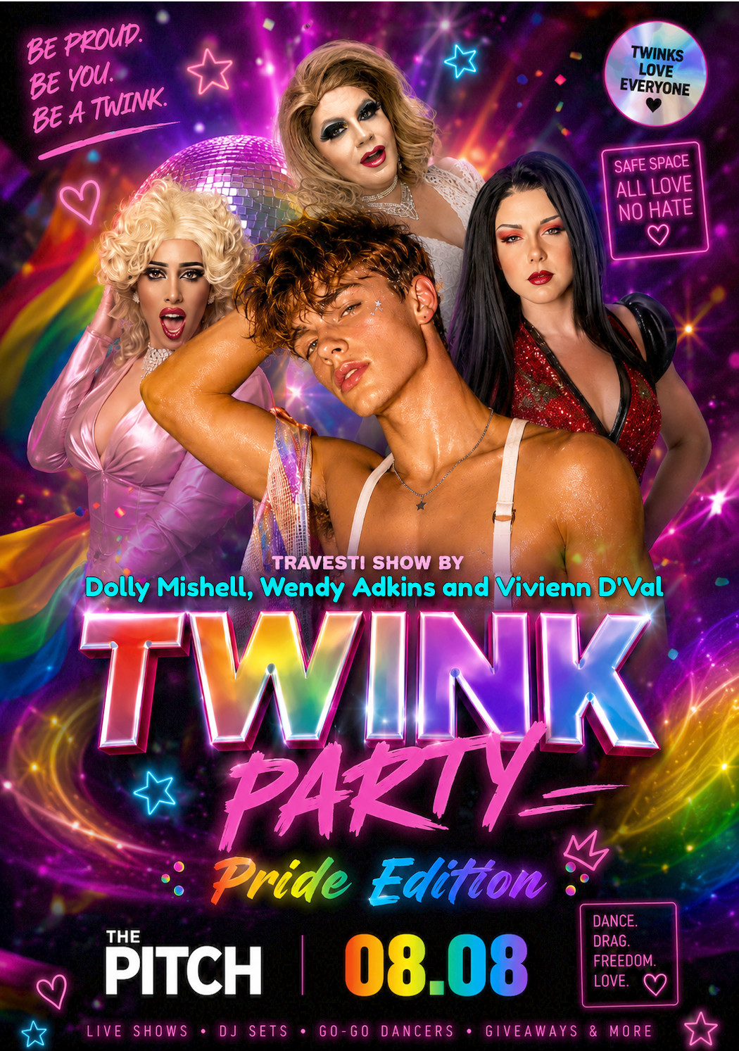 TWINK PARTY — Pride Edition v The Pitch Praha