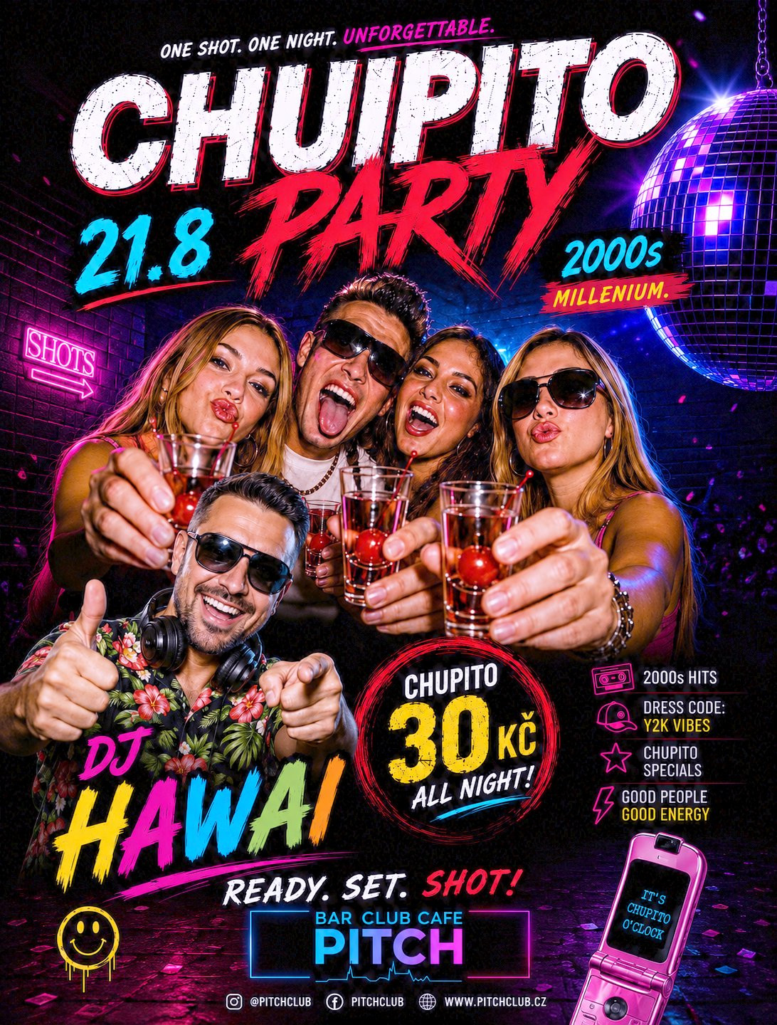 CHUPITO PARTY 90-2000 v The Pitch Praha