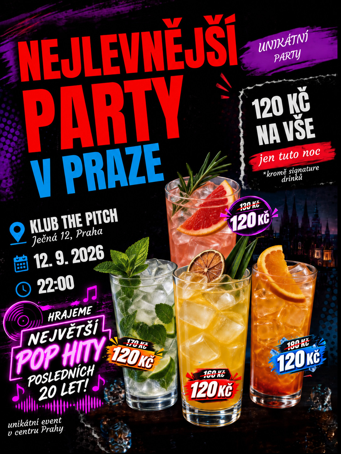 🔥 NEJLEVNĚJŠÍ PARTY V PRAZE 🔥 v The Pitch Praha