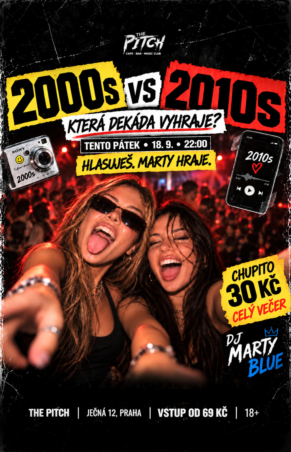 2000s VS 2010s — YOU PICK THE DECADE v The Pitch Praha